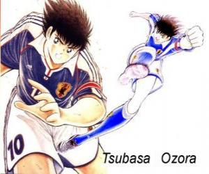 yapboz Tsubasa Ozora Kaptan Tsubasa, Japon futbol takımının kaptanı